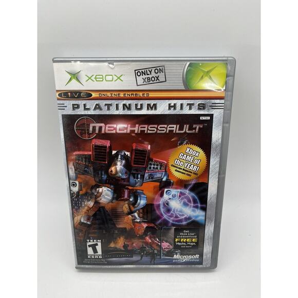 Mech Assault Microsoft Xbox 2002 Platinum Hits Tested Working - Complete - Picture 1 of 9